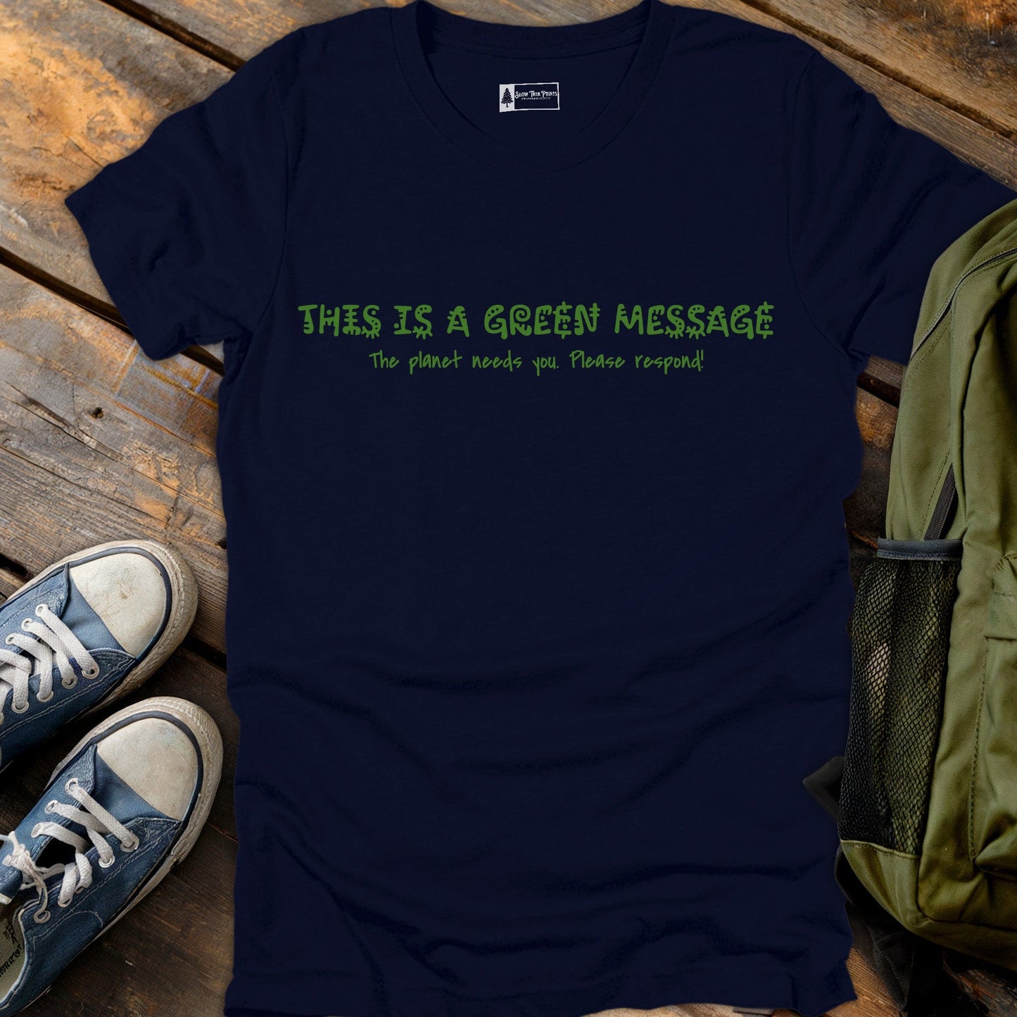 Green Message T-Shirt