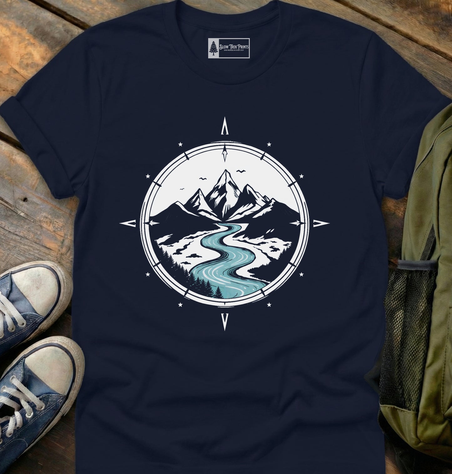 Winding River Compass T-Shirt