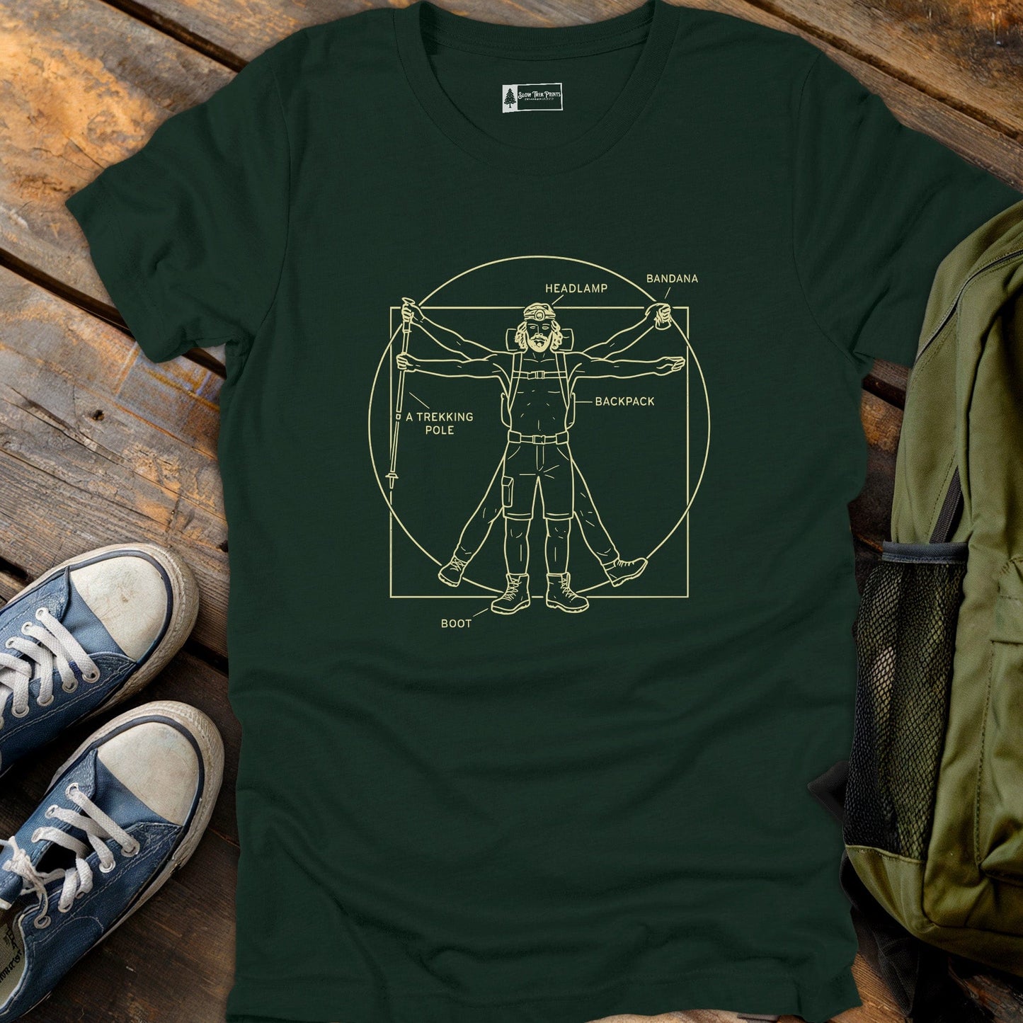 Vitruvian Hiker T-Shirt