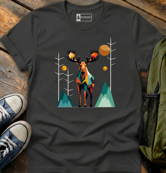 Geometric Moose T-Shirt