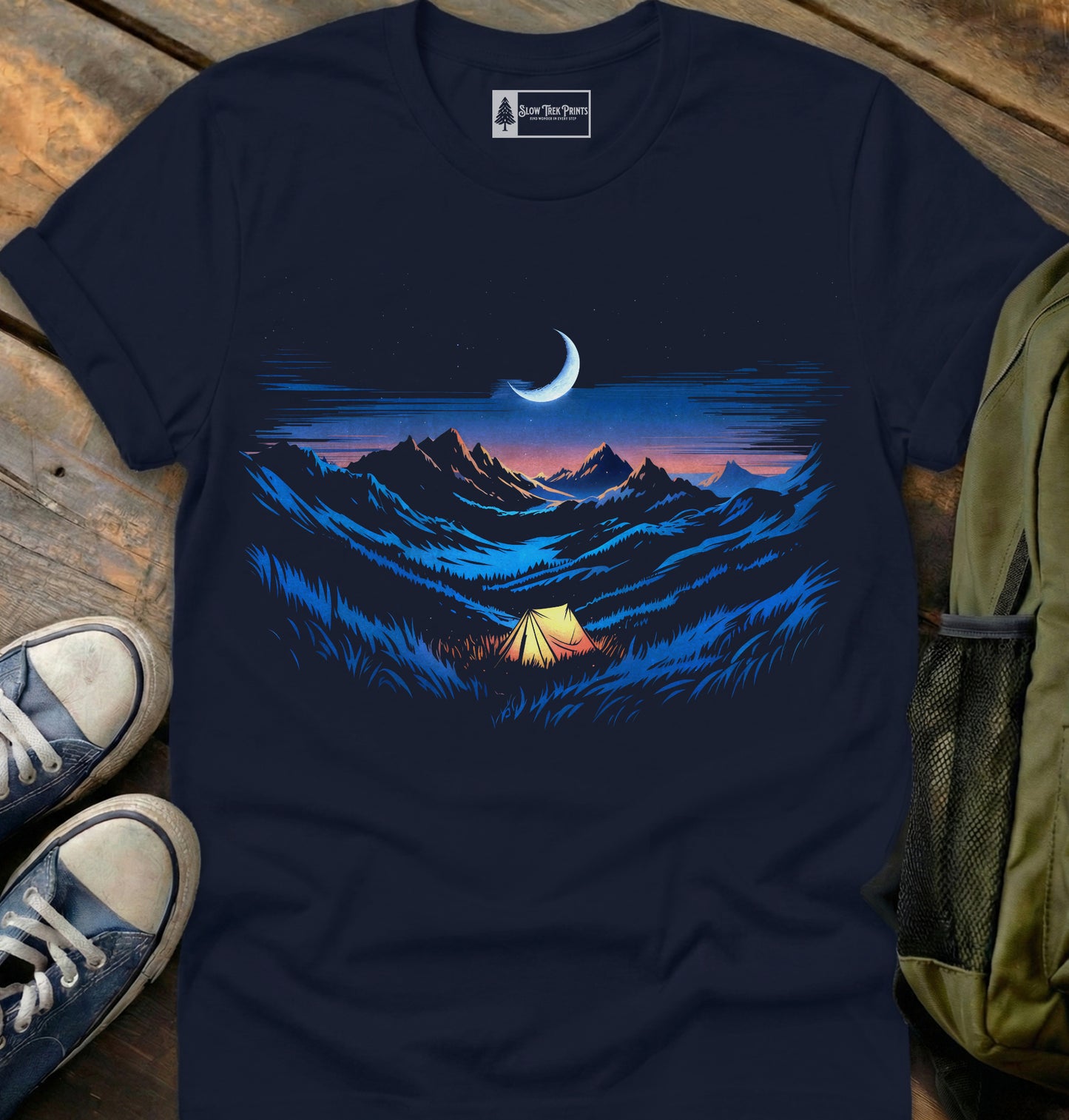 Camp Under Moonlight T-Shirt