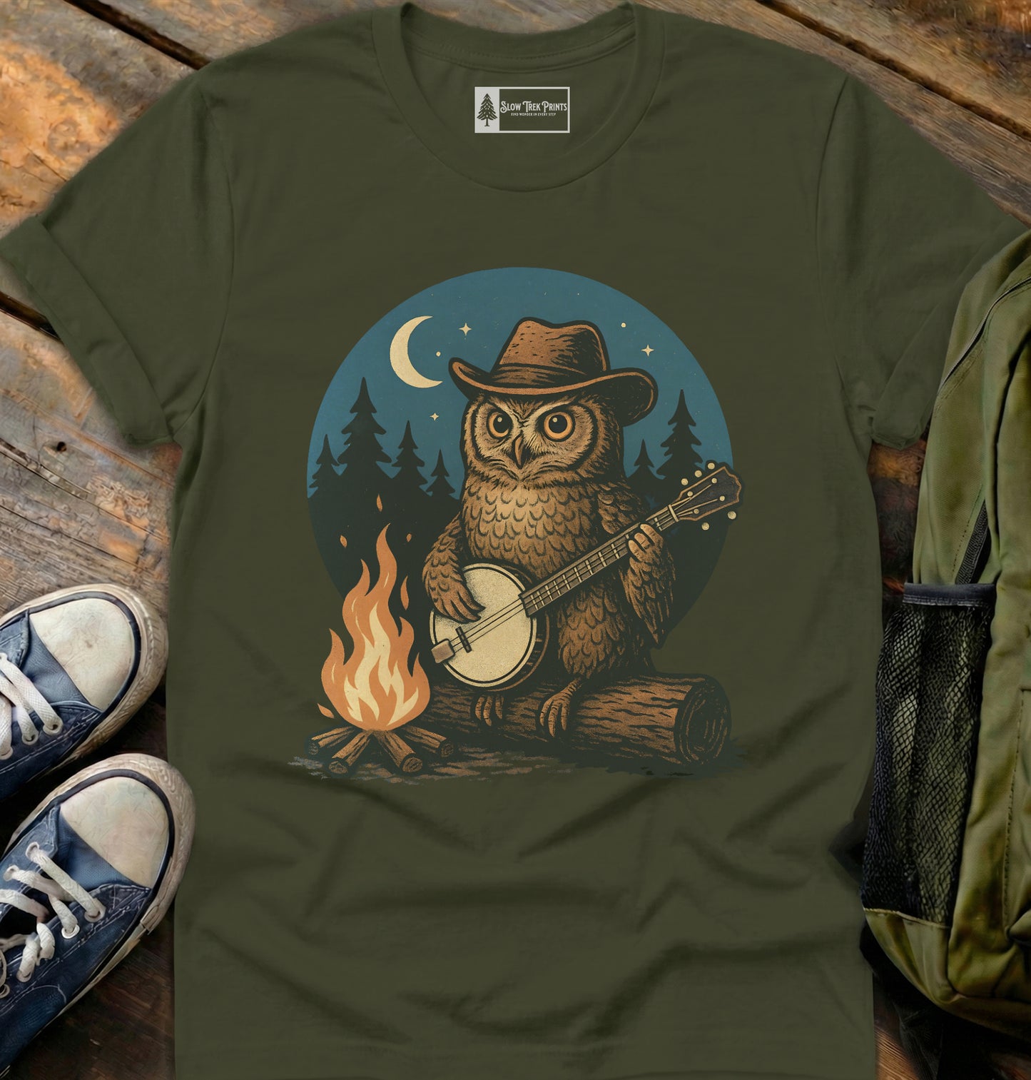 Banjo Owl T-Shirt