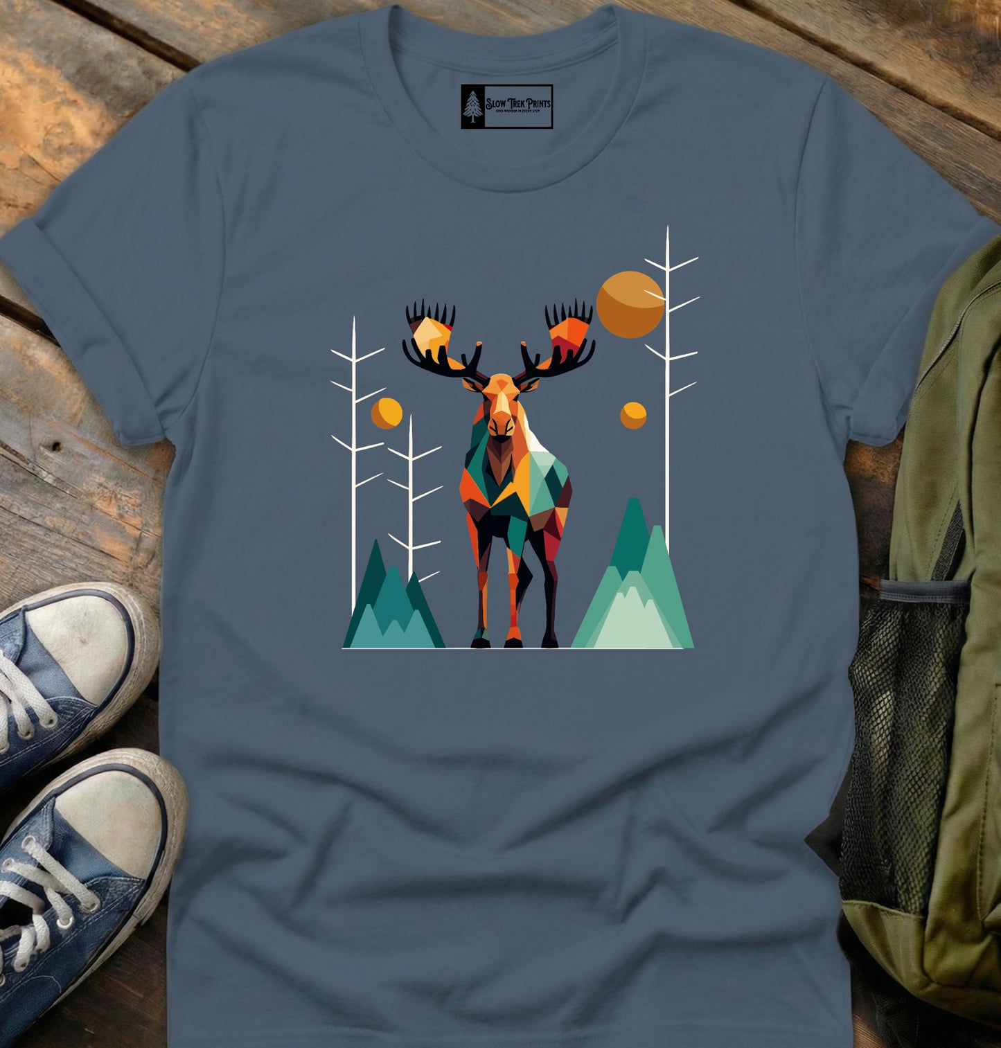 Geometric Moose T-Shirt
