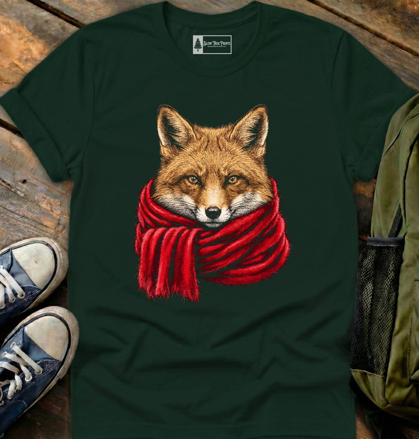 Scarved Fox T-Shirt