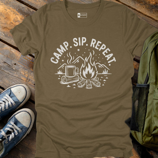 Camp Sip Repeat T-Shirt