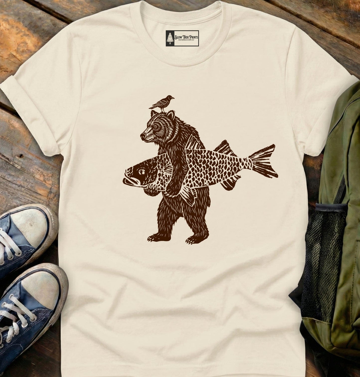 Fisherman Bear T-Shirt