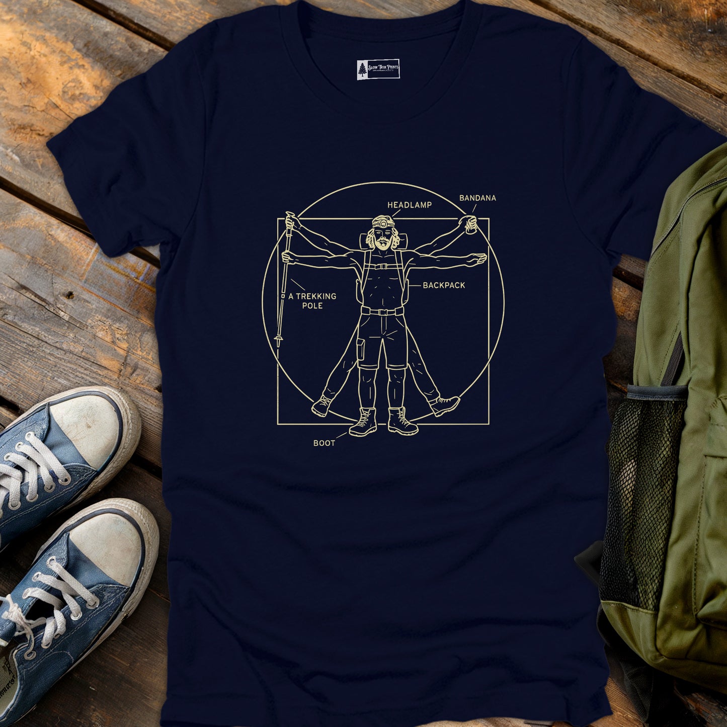 Vitruvian Hiker T-Shirt