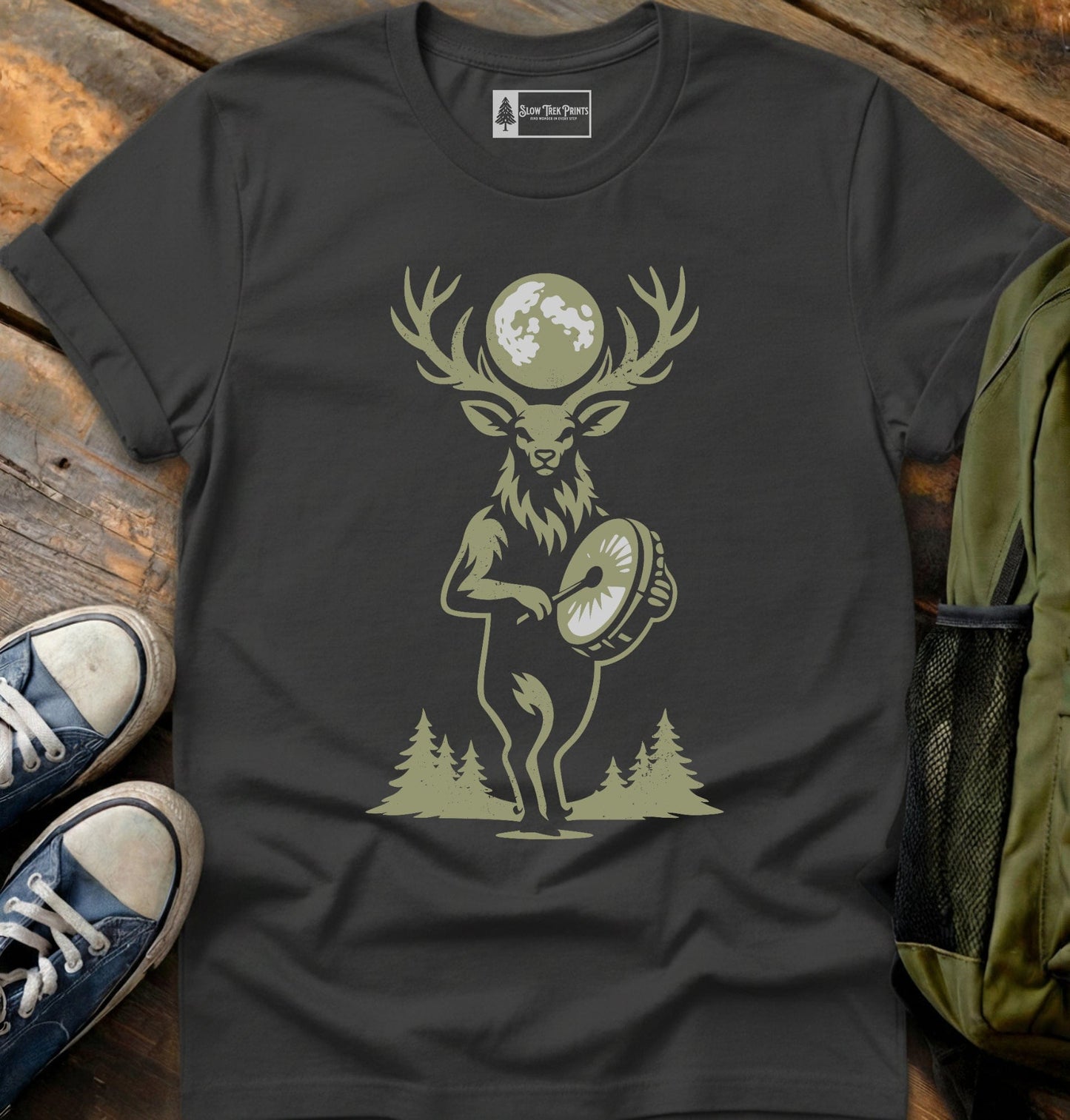Drumming Deer T-Shirt