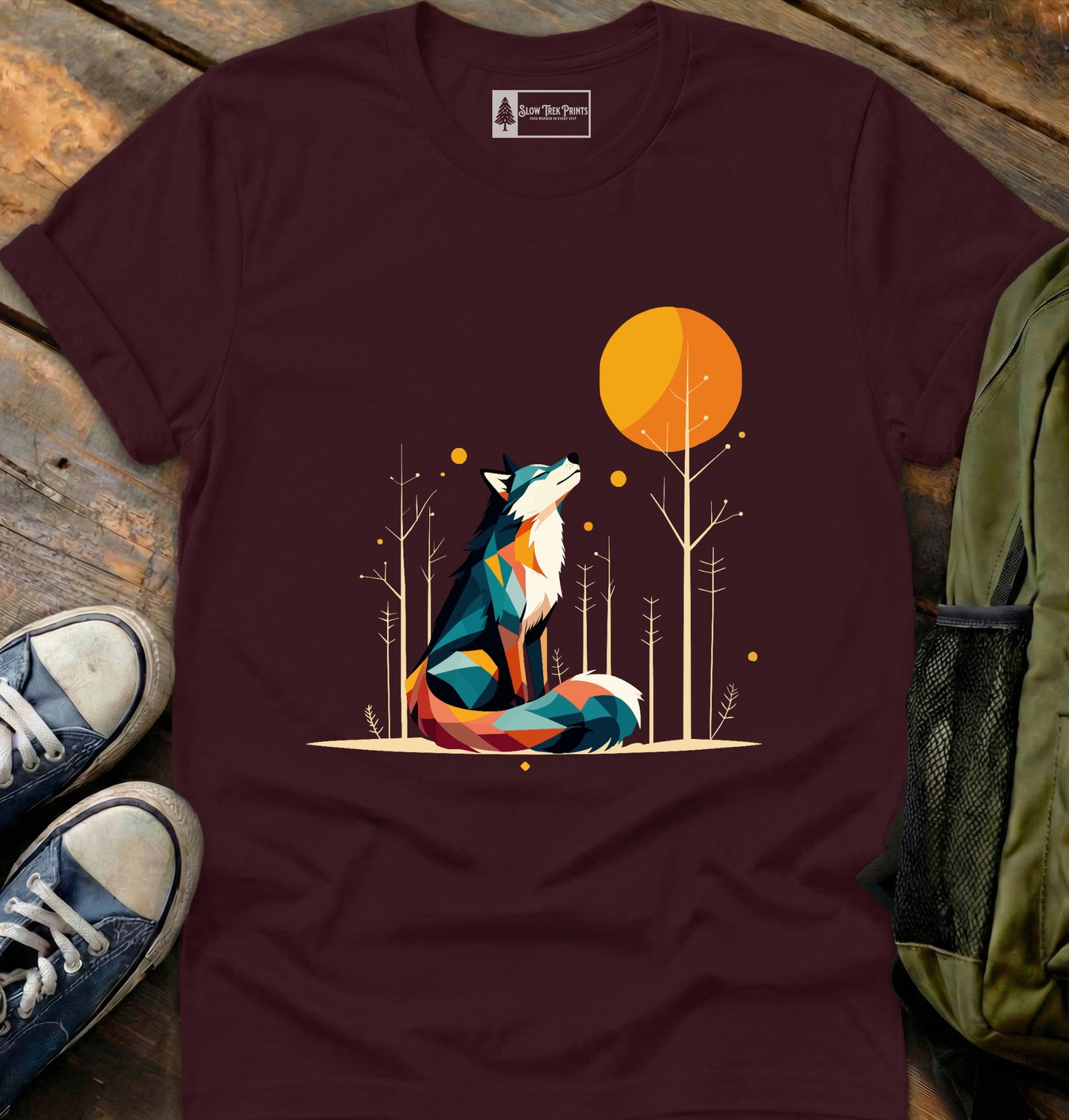 Geometric Wolf T-Shirt