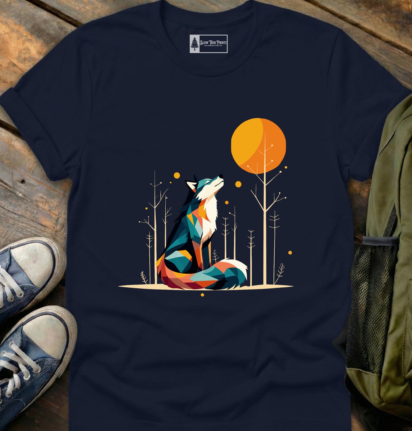 Geometric Wolf T-Shirt