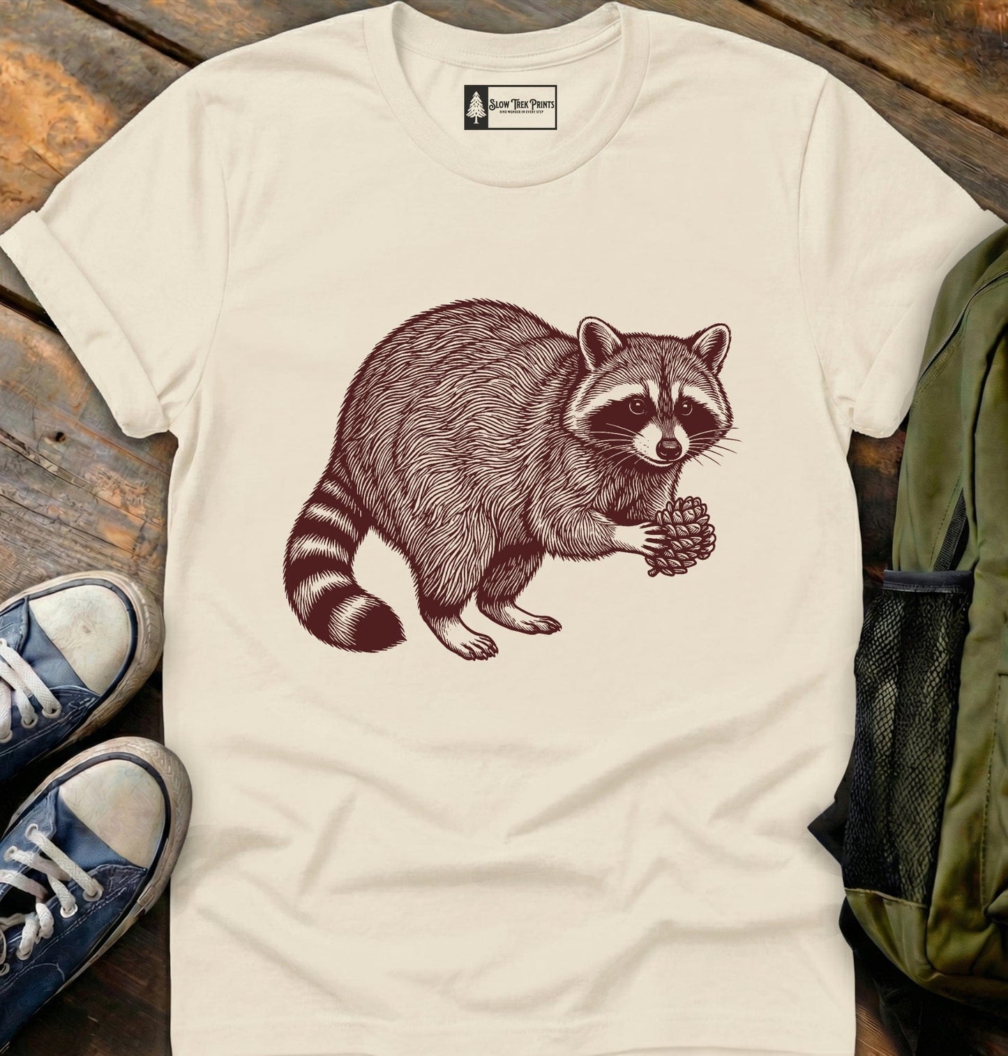 Pinecone Raccoon T-Shirt