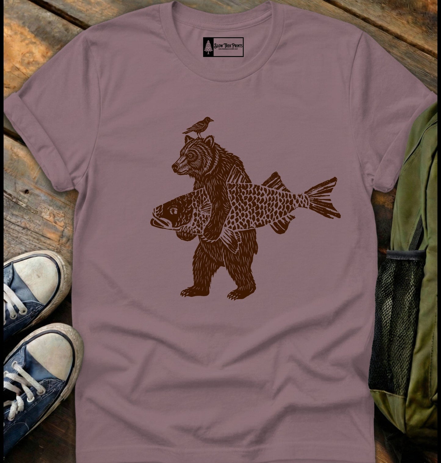 Fisherman Bear T-Shirt