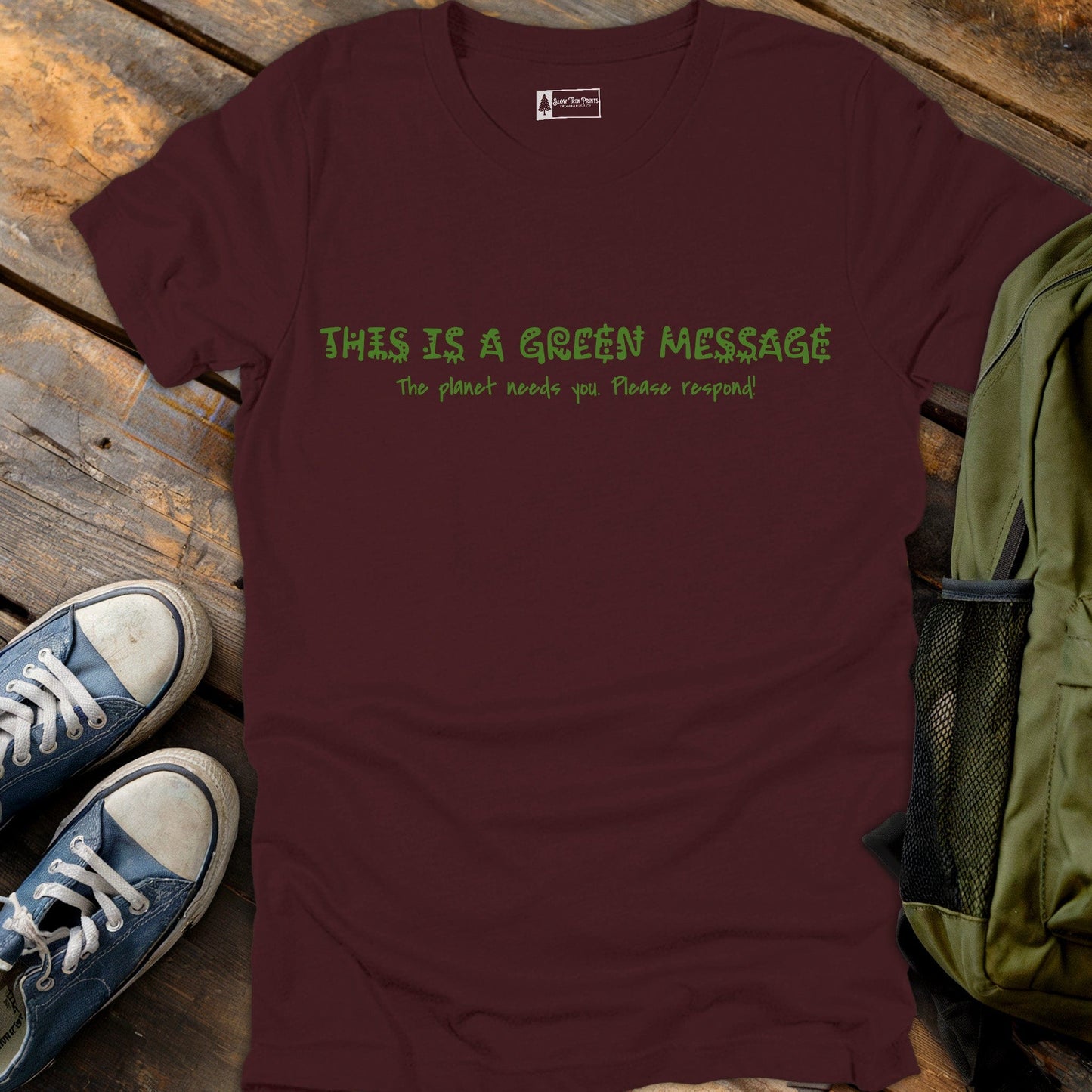 Green Message T-Shirt