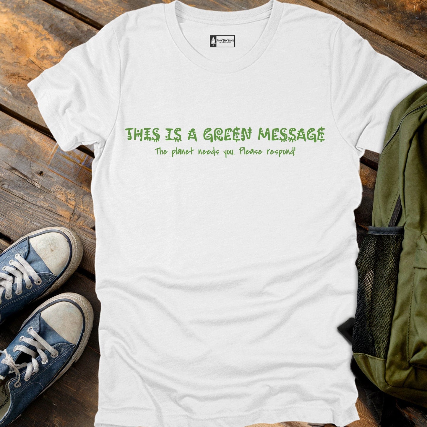 Green Message T-Shirt