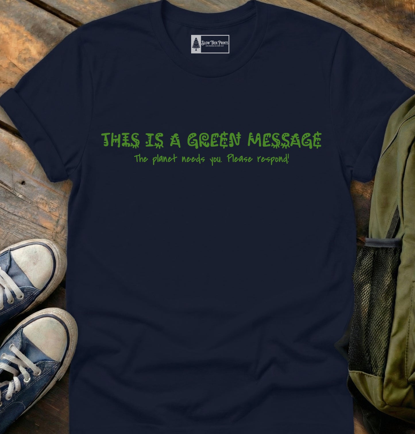 Green Message T-Shirt