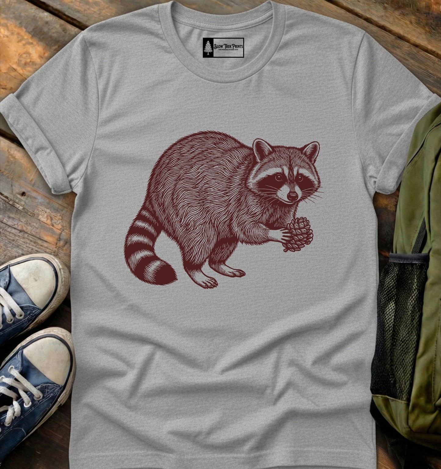 Pinecone Raccoon T-Shirt