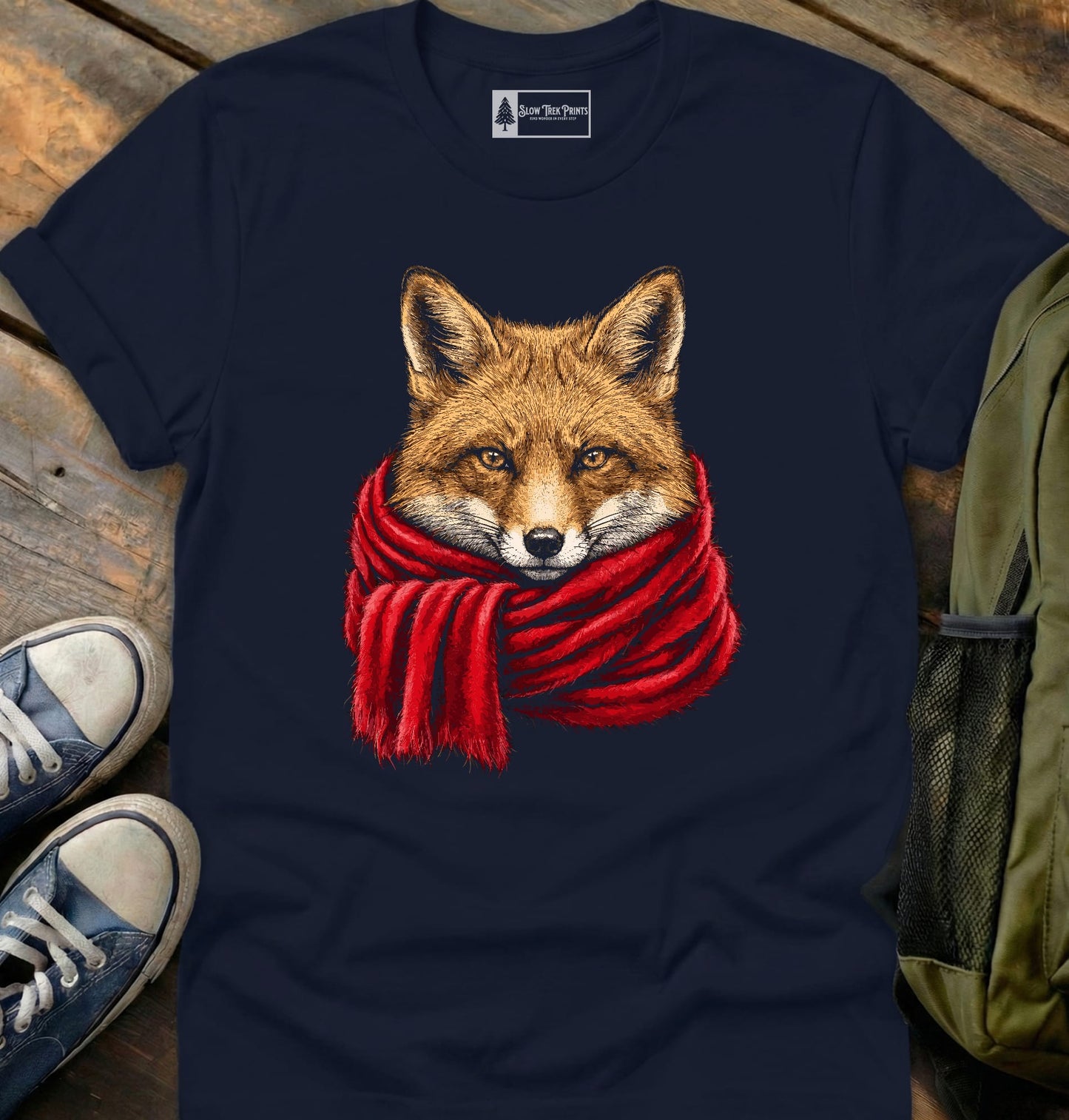 Scarved Fox T-Shirt