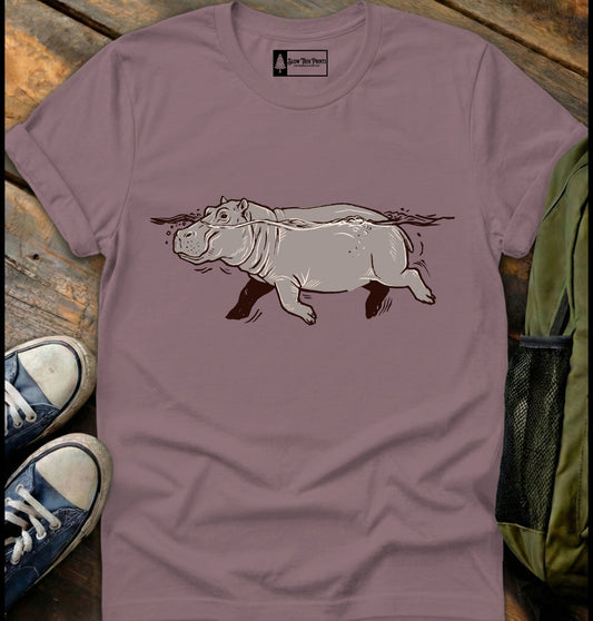 Swimming Hippo T-Shirt