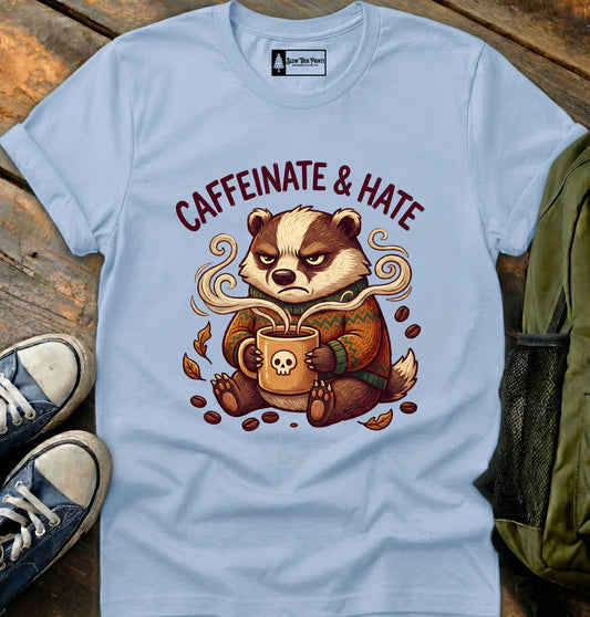 Caffeinated Badger T-Shirt