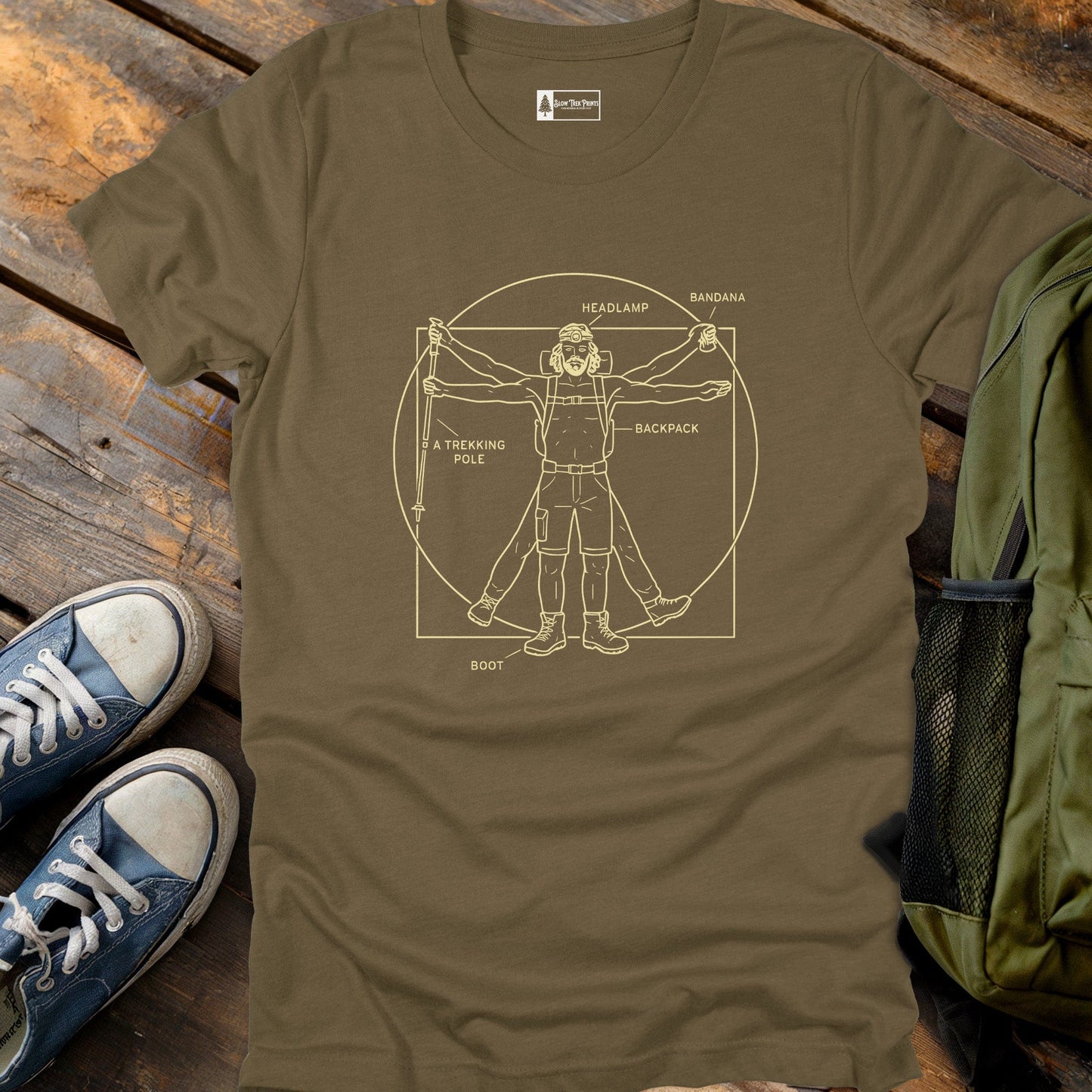 Vitruvian Hiker T-Shirt