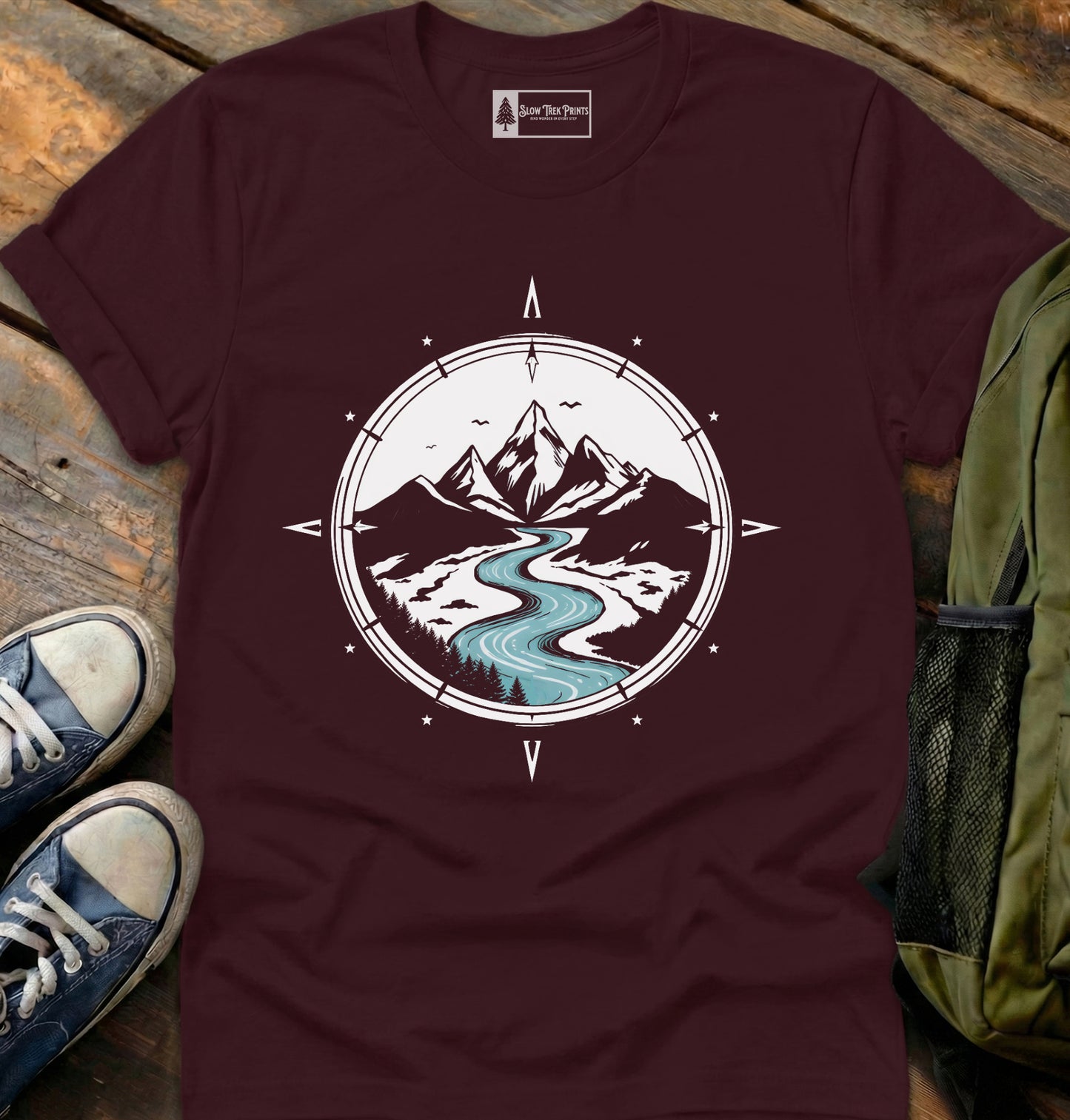 Winding River Compass T-Shirt
