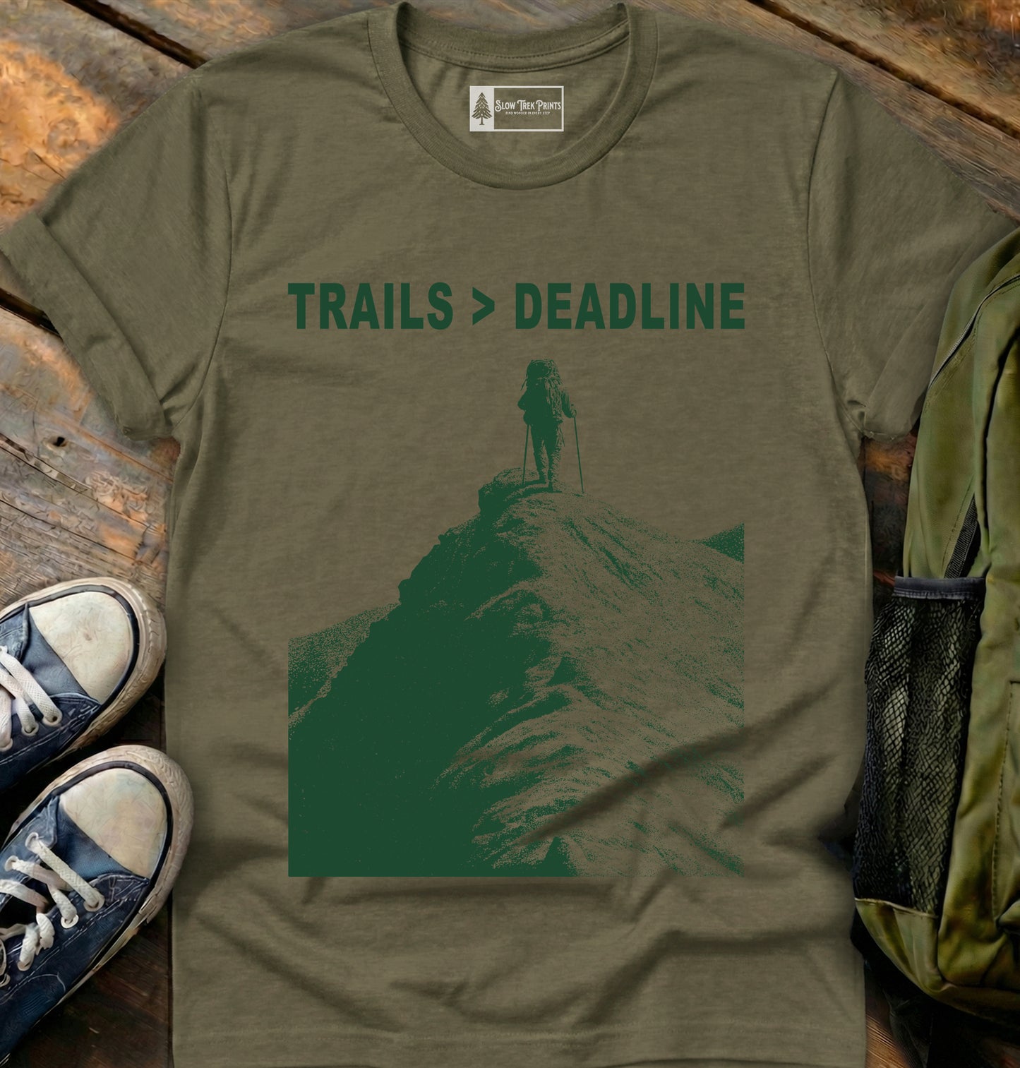 Trails Over Deadlines T-Shirt