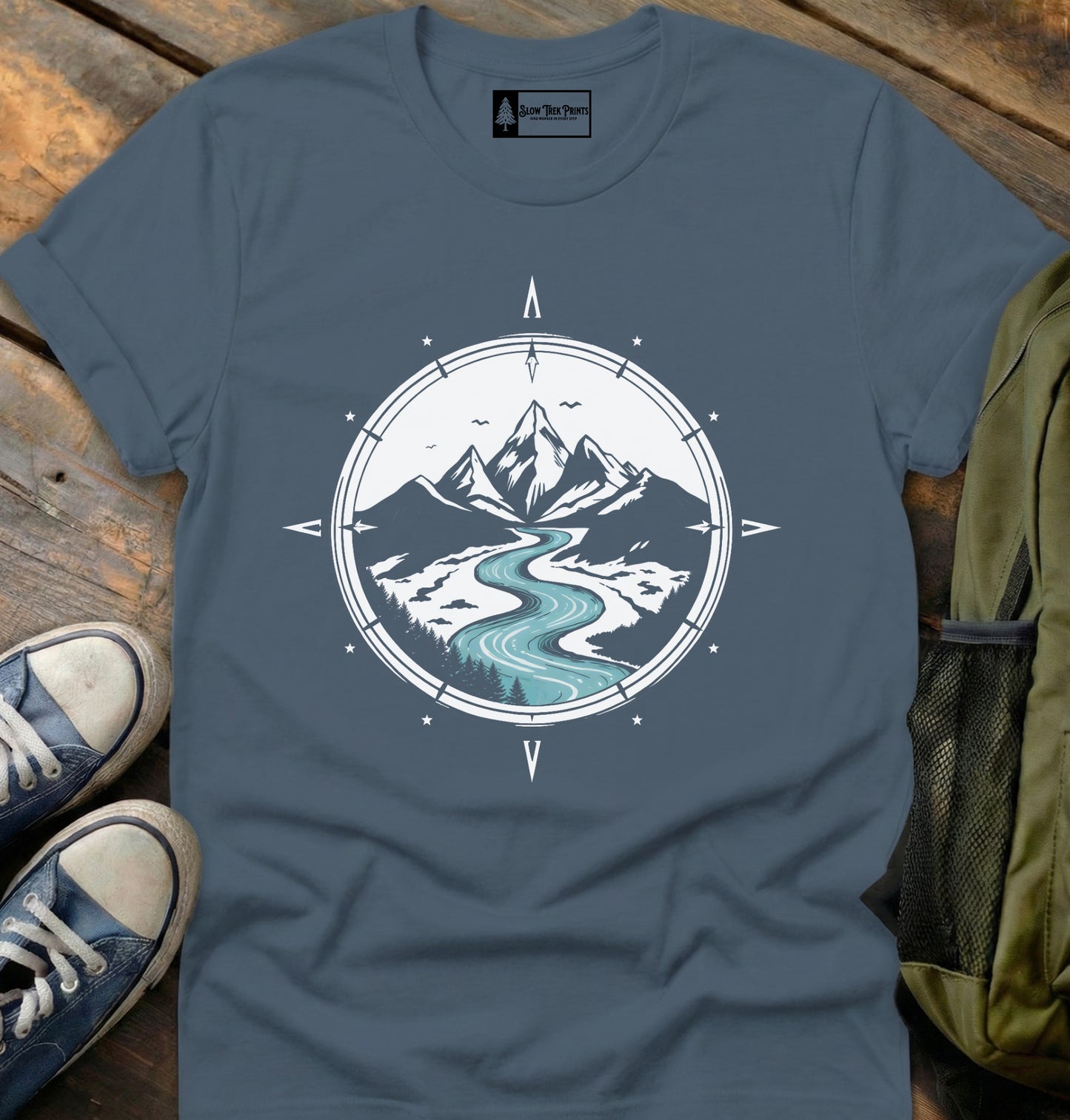 Winding River Compass T-Shirt