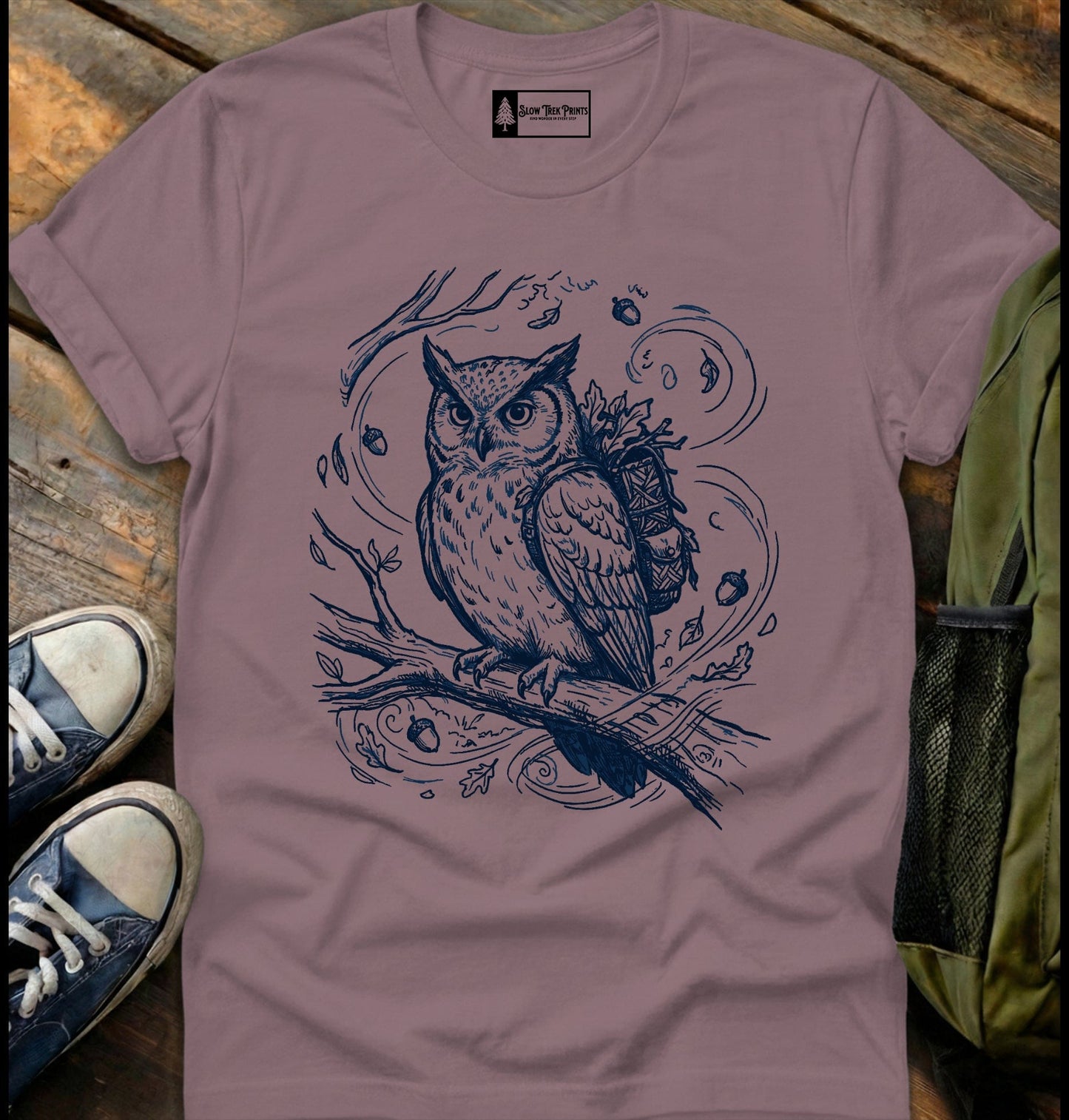 Backpacking Owl T-Shirt