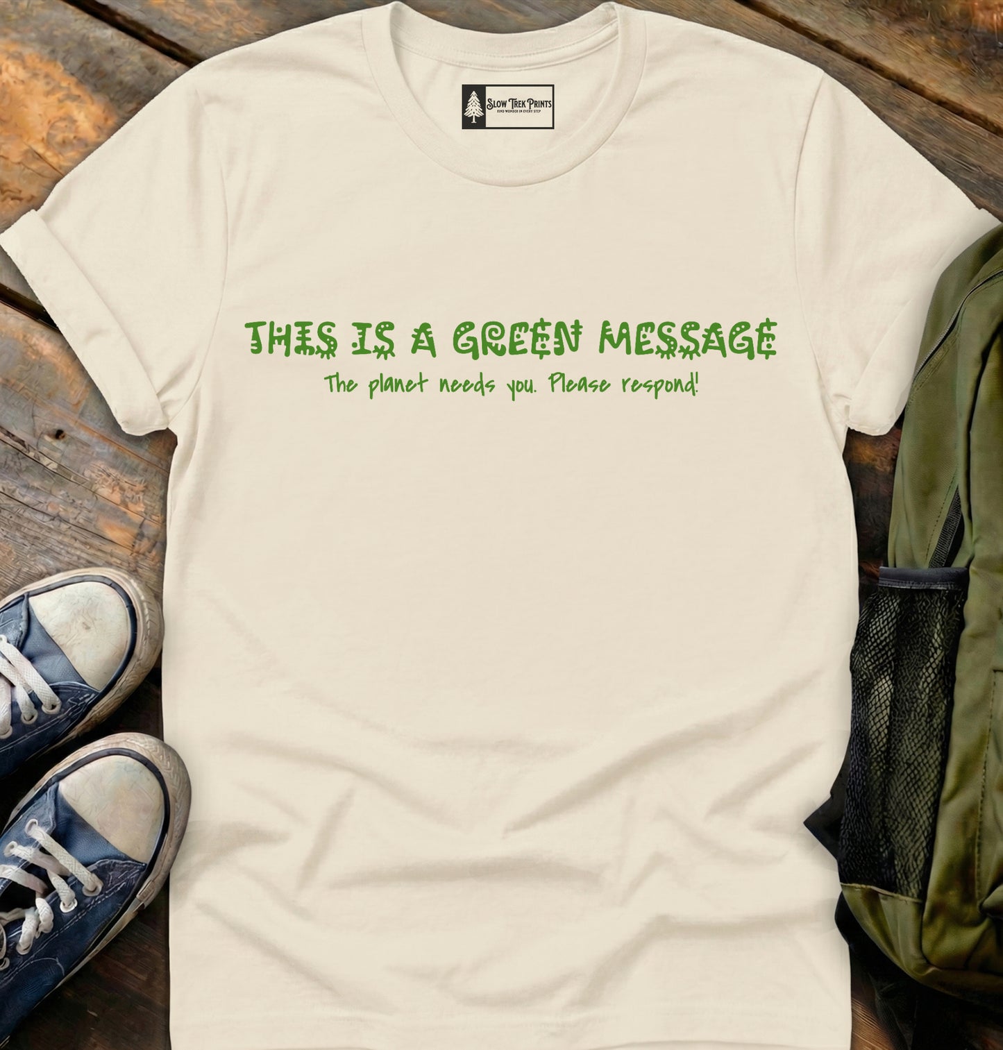 Green Message T-Shirt