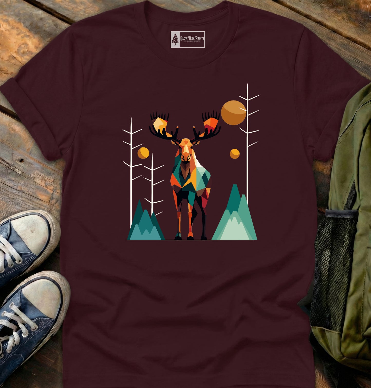 Geometric Moose T-Shirt