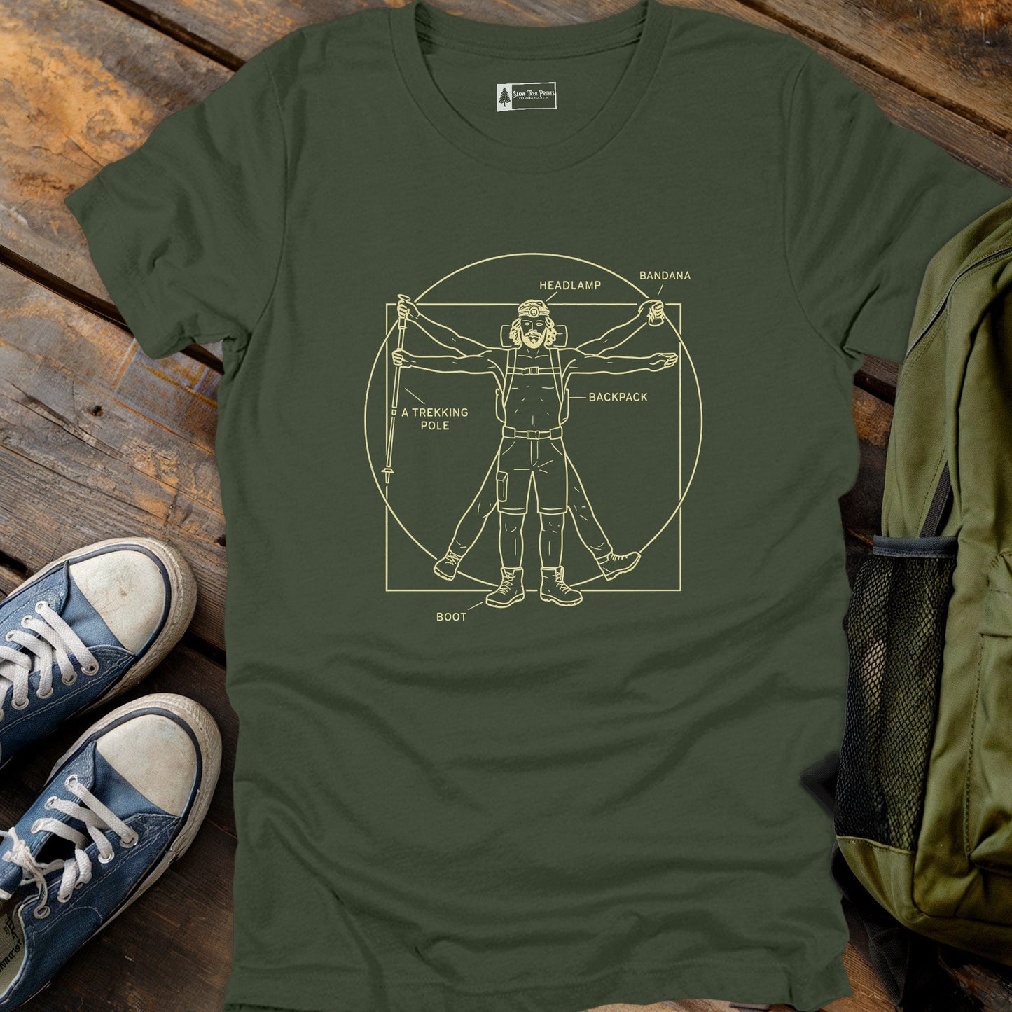 Vitruvian Hiker T-Shirt