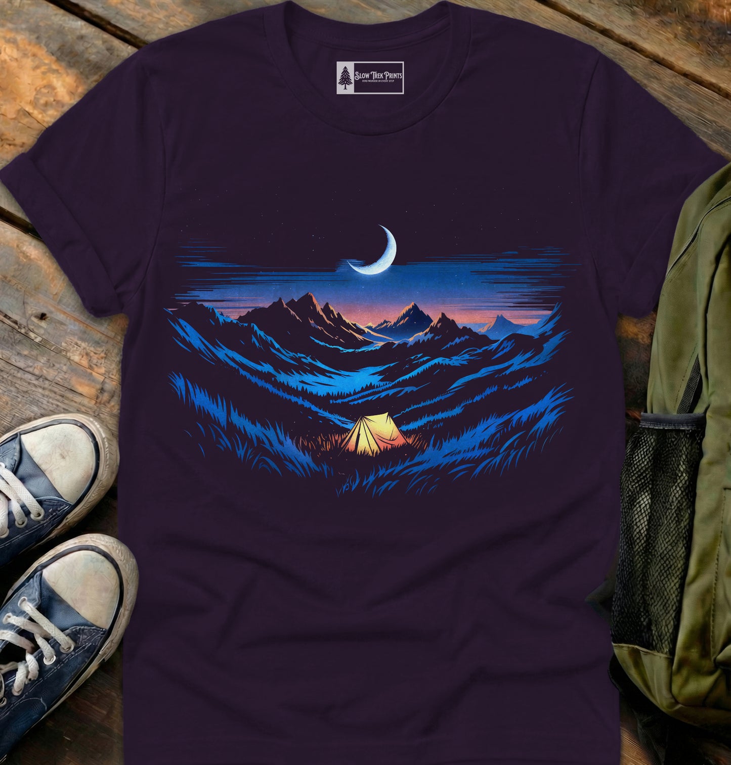 Camp Under Moonlight T-Shirt