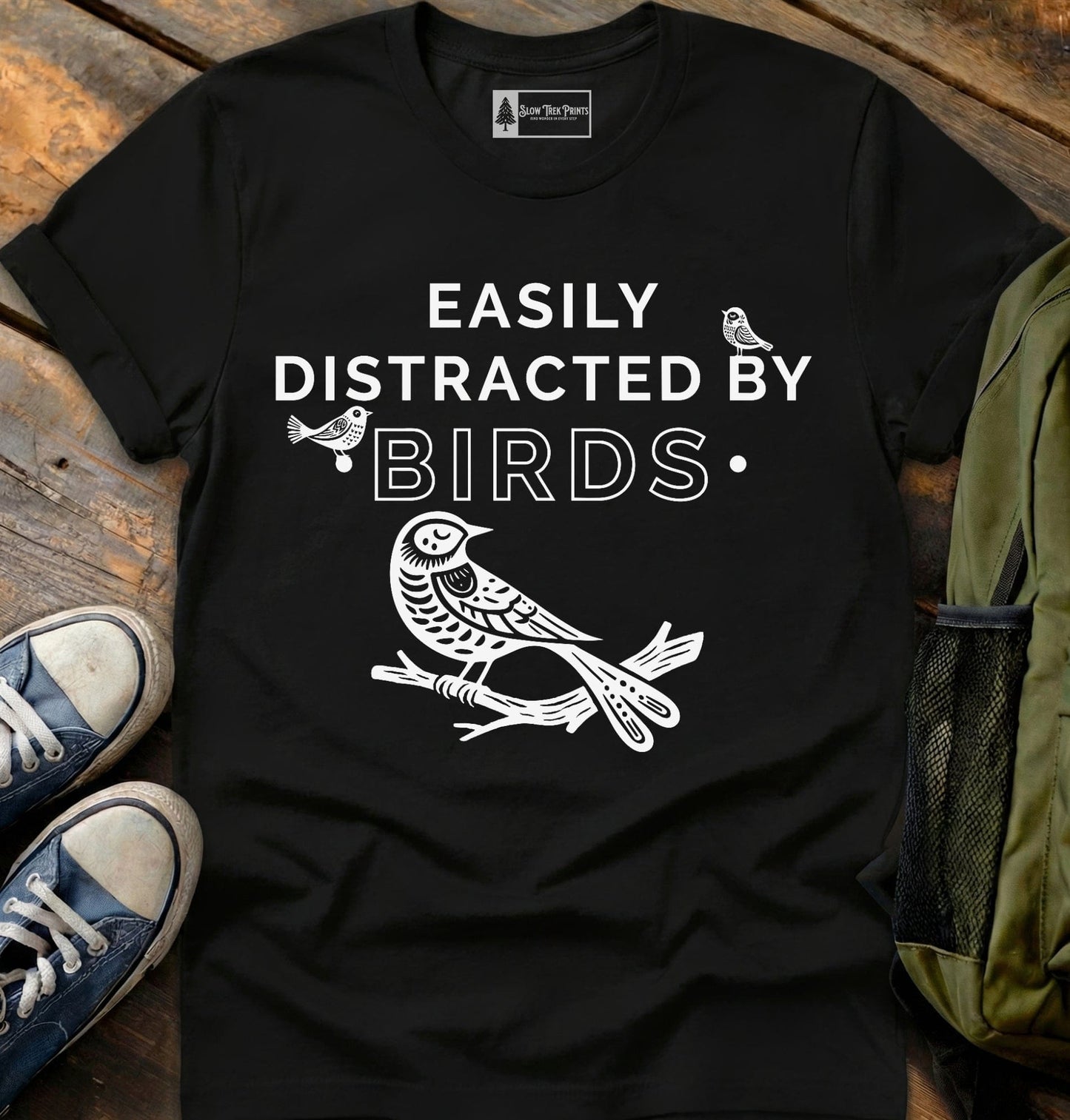 Easily Distracted By Birds T-Shirt