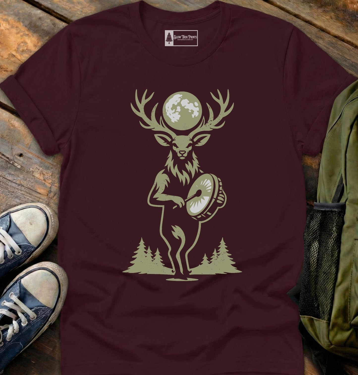 Drumming Deer T-Shirt