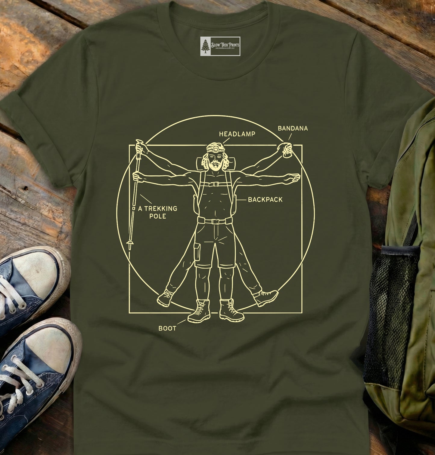 Vitruvian Hiker T-Shirt